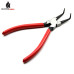 4Pcs Circlip Pliers Set, 7 Inch Internal & External Snap Ring Pliers, Straight & Bent Jaw Circlip Tools with Storage Bag