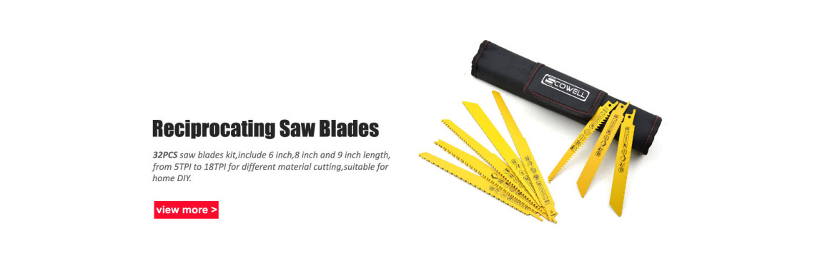 Reciprocating saw blades kit