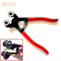 1 Pack 8 inch Glass Tile Nipper, Double Wheel Tile Cutting Pliers for Ceramic, Mosaic and Glass Cutting