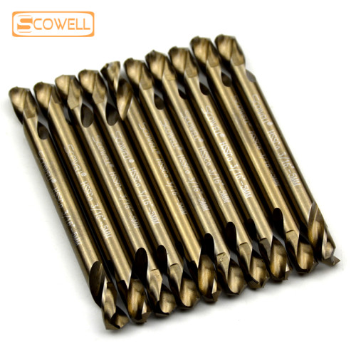10 Pack M35 Cobalt Double Ended Drill Bits for Stainless Steel & Sheet Metal
