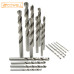 SCOWELL 25Pcs HSS4341 Fully Ground Twist Drill Bit Set DIN338 135° Split Point Metal Drilling
