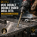 10 Pack M35 Cobalt Double Ended Drill Bits for Stainless Steel & Sheet Metal