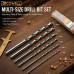 10 Pack DIN340 HSS 4341 Extra Long Twist Drill Bits for Wood & Metal Drilling