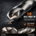 10 Pack DIN340 HSS 4341 Extra Long Twist Drill Bits for Wood & Metal Drilling