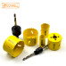13PC Bi-Metal Hole Saw Kit, SCOWELL Hole Saw Set for Wood Metal Plastic PVC Pipe Cutting