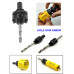 9PC Bi-Metal Hole Saw Kit, SCOWELL Hole Saw Set for Wood Metal Plastic PVC Pipe Cutting