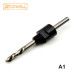 Hole Saw Arbor A1 A2 A4 with HSS Pilot Drill, Bi-Metal Holesaw Mandrel for Power Drill Hole Saw Arbor A1 A2 A4 with HSS Pilot Drill, Bi-Metal Holesaw Mandrel for Power Drill