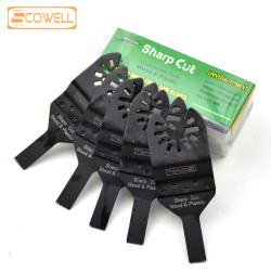 10 Pack 10mm Oscillating Multi Tool Saw Blade Universal Fit for Wood Plastic Cutting
