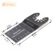 10 Pack 34mm HCS Oscillating Multi Tool Saw Blade 18TPI Fine Teeth With Scale for Wood & Plastic Cutting, Universal Shank
