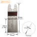 34mm Stainless Steel Oscillating Multi Tool Saw Blade With Scale for Wood Cutting, Universal Shank (Not for Starlock)