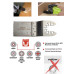 34mm Stainless Steel Oscillating Multi Tool Saw Blade With Scale for Wood Cutting, Universal Shank (Not for Starlock)