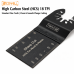 10 Pack 34mm HCS Oscillating Multi Tool Saw Blade 18TPI Fine Teeth With Scale for Wood & Plastic Cutting, Universal Shank