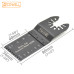 10 Pack 34mm Oscillating Saw Blades 14TPI Japanese Teeth Multi Tool Saw Blade with Scale for Fast Wood Cutting