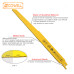 10PCS SCOWELL 225mm Bi-Metal M42 Reciprocating Saw Blade 10/14TPI Variable Teeth 1/2" Universal Shank for Sheet Metal, Solid Pipe & Wood Cutting 10PCS SCOWELL 225mm Bi-Metal M42 Reciprocating Saw Blade 10/14TPI Variable Teeth 1/2" Universal Shank for Sheet Metal, Solid Pipe & Wood Cutting