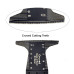 10 Pack 10 Pack 65mm Curved Bi-Metal Oscillating Saw Blade, Universal Starlock Multi Tool Blade for Wood Metal Cutting