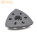 Starlock Triangular Hook & Loop Sanding Pad, Oscillating Multi Tool Sanding Base for Corner Sanding