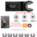 8 Pack 32mm Bi-Metal Starlock Oscillating Multi Tool Straight Saw Blade HSS M42 for Wood With Nails & Soft Metal Cutting