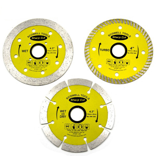 Diamond Saw Blade 105mm /110mm Wet Dry Cutting Disc for Tile Marble Granite Concrete Brick